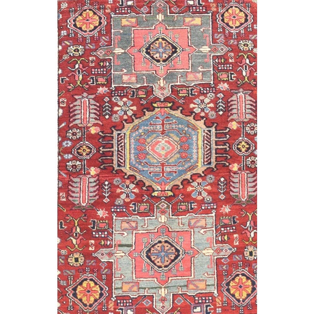 Traditional Vintage Heriz Rug 4'6'' x 5'9'' For Sale - Image 3 of 3