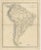 Antique Map of South America with the Falklands and South Georgia, 1858 For Sale - Image 3 of 9