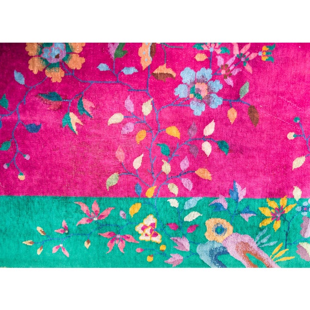 Early 20th Century Chinese Art Deco Rug For Sale In Chicago - Image 6 of 10