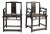 Set of Walnut Southern Official Chairs For Sale