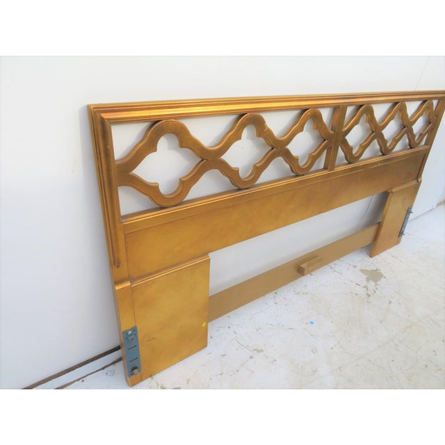 Hollywood Regency Gold King Size Headboard Chairish