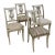 Set of Four French Neoclassical Style Painted Side Chairs For Sale