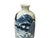 Oriental Small Blue White Calligraphy Scenery Graphic Porcelain Art Vase For Sale - Image 4 of 12
