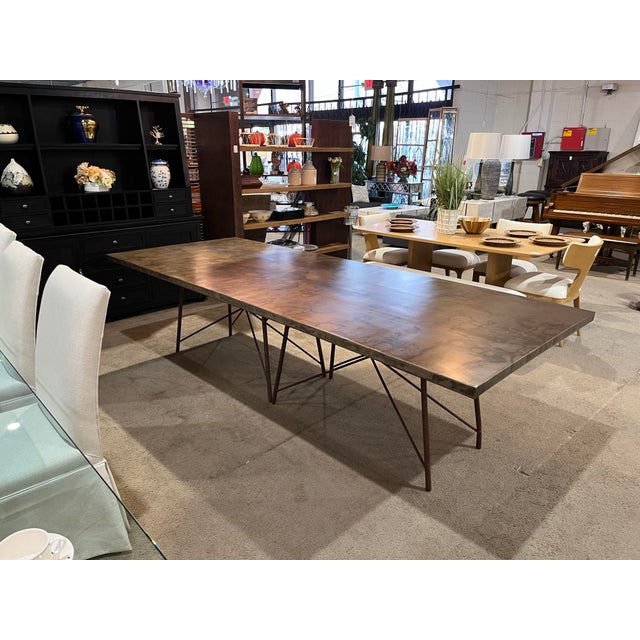 Contemporary Four Hands Roman Dining Table For Sale - Image 3 of 12