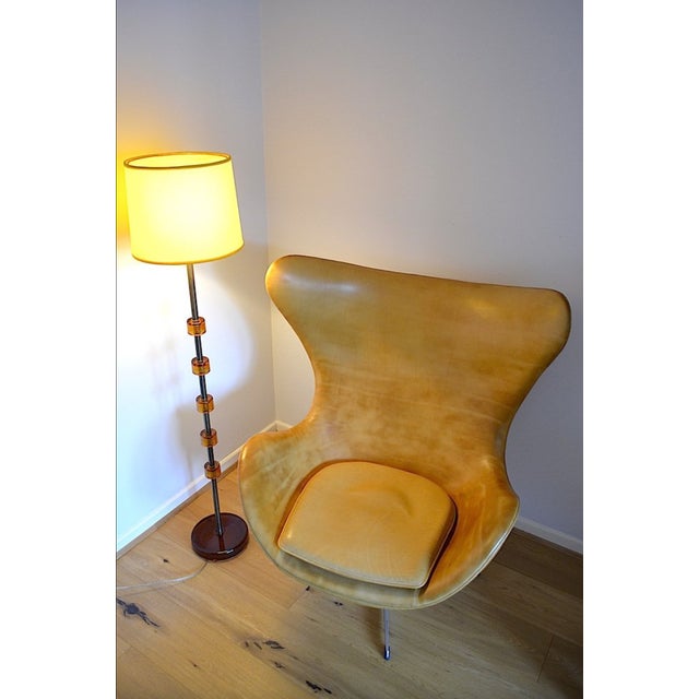 Metal Glass and Metal Floor Lamp by Carl Fagerlund for Orrefors, Sweden, 1970s For Sale - Image 7 of 18