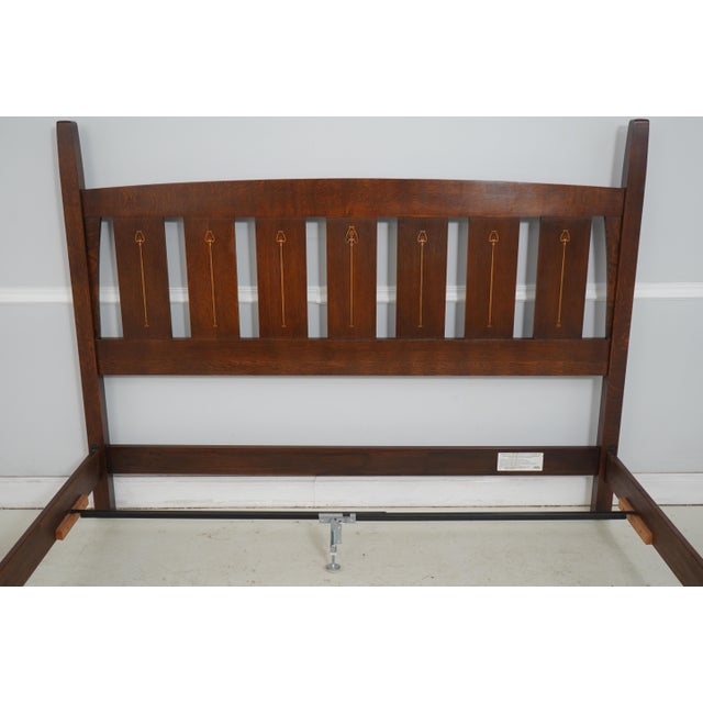 Stickley Mission Oak Harvey Ellis King Size Bed For Sale - Image 13 of 16