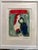 Romantic modernist lithograph after Marc Chagall featuring the artist’s iconic imagery of embracing lovers surrounded by...