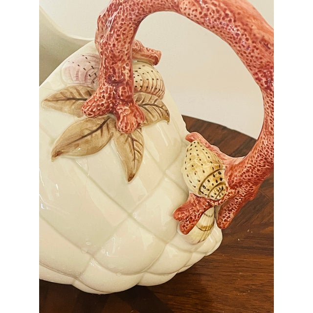 Gorgeous Fritz and Floyd Shell Shape Pitcher or Planter For Sale - Image 4 of 4