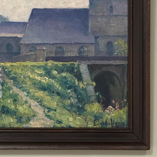 Framed Oil Painting on Canvas by Eugene Colignon (1876-1961) For Sale - Image 9 of 16