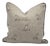 Pindler and Pindler Foxie Embroidered Pillow Cover in Natural For Sale