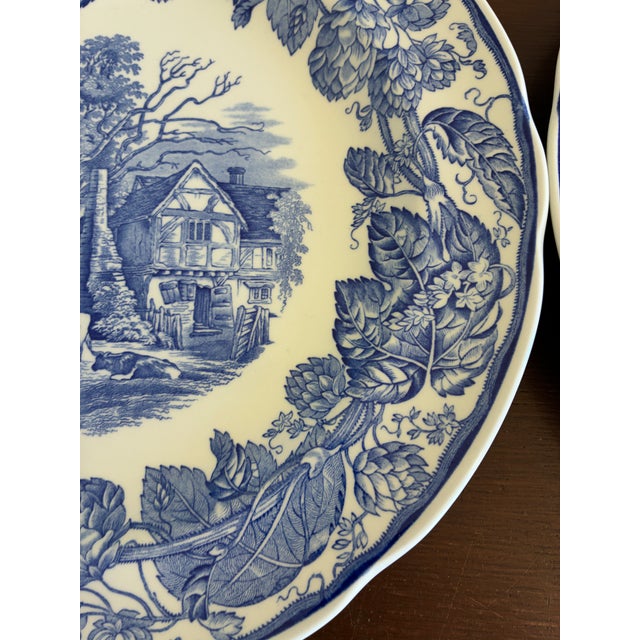 1990s 1990s Spode Rural Scenes Decorative Plates - A Pair For Sale - Image 5 of 13