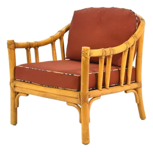 McGuire A-1 Rattan Lounge Chair