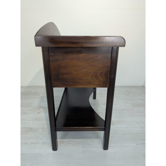 Wooden Desk in Mahogany with Brass Handles, 1960s For Sale - Image 6 of 13