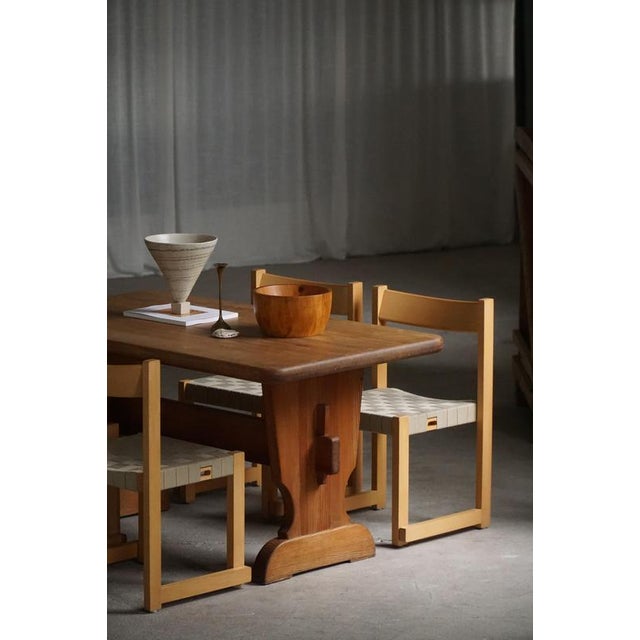Swedish Pine Dining Table from Åby Möbelfabrik, 1940s For Sale - Image 4 of 17