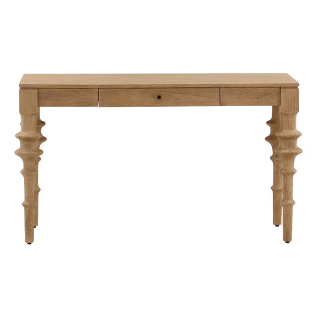 Natural Mango Wood Desk For Sale