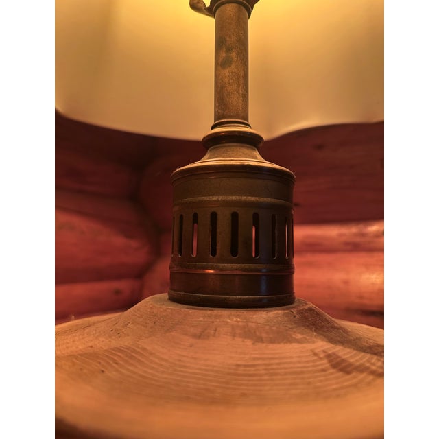 Vintage Hollywood Regency Frederick Cooper Brass & Wood Trophy Urn Lamp For Sale - Image 6 of 12