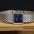 Vintage Omega Geneve Ladies 18k White Gold Blue Dial Square Mesh Bracelet Watch For Sale - Image 15 of 15