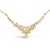 Contemporary 14K Yellow Gold 1/2 Cttw Diamond Scattered "V" Necklace (I-J Color, SI2-I1 Clarity) - 18" Inches For Sale - Image 3 of 5
