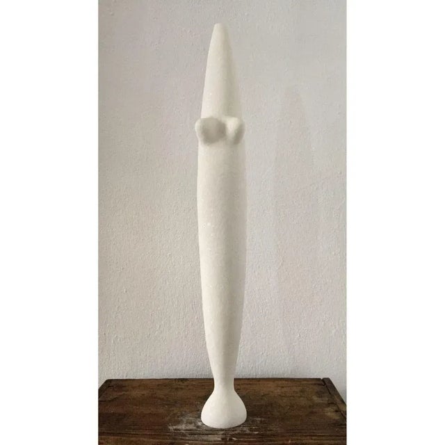 Aphrodite hand carved marble sculpture by Tom Von Kaenel. Dimensions: D 8 x H 60 cm. Materials: marble. This piece is...