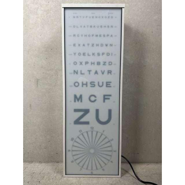 Black Vintage Illuminated Ophthalmologist's Reading Test, 1970s For Sale - Image 8 of 8