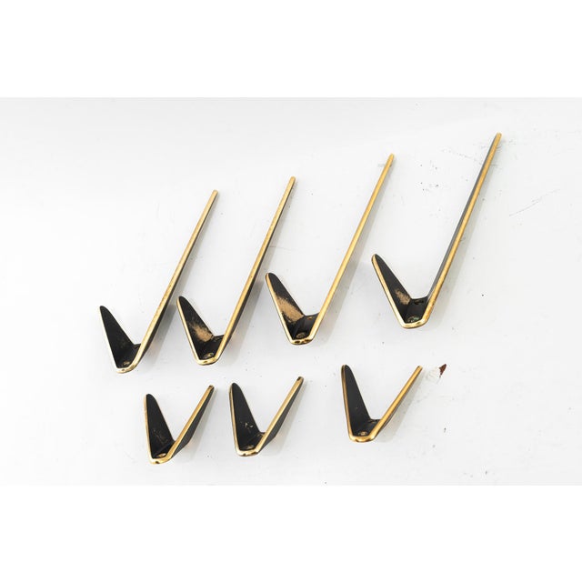 Hooks by Herta Baller, Vienna, Austria, 1950s, Set of 7 For Sale - Image 6 of 8