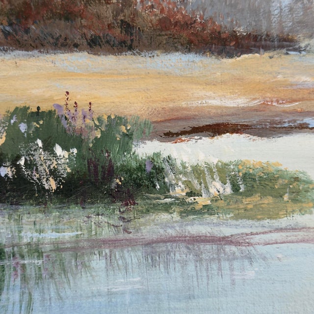 Vintage Original Old Florida Marsh Landscape Painting For Sale - Image 4 of 12