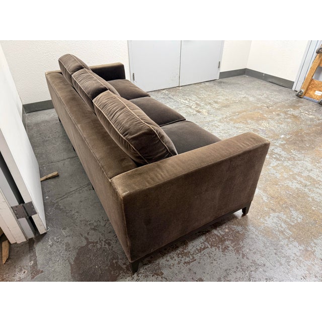 Brown Christian Liaigre for Holly Hunt Mousson Sofa For Sale - Image 8 of 12