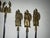 Mid 20th Century One Set of 18 Vintage Brass Turkish BBQ Skewers For Sale - Image 9 of 11