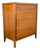 Mid Century Modern Highboy Dresser American Walnut 4 Drawer Denmark MCM Vintage For Sale