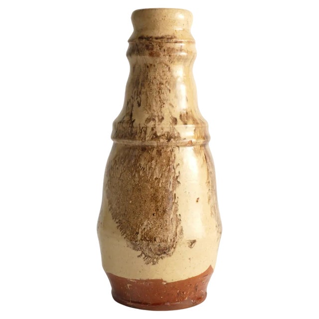 Scandinavian Modern Beige Gourd-Shaped Vase, Sweden, 1960s For Sale