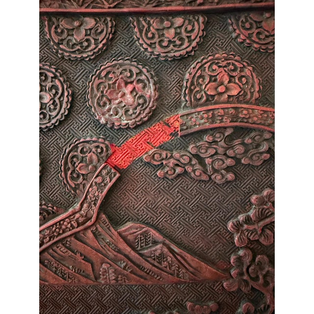 Late 20th Century Chinese Wall Hanging Panel For Sale - Image 4 of 6