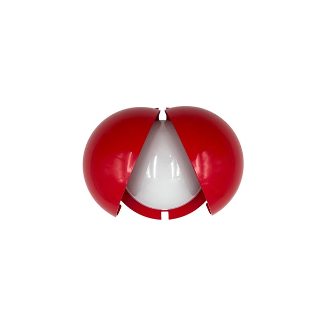 Mod. Lampira Red Sconce by Gianemilio Piero and Anna Monti for Fontana Arte, Italy, 1970 For Sale - Image 3 of 11