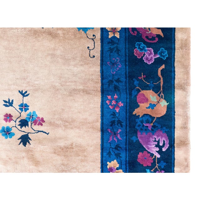 Early 20th Century Early 20th Century Chinese Art Deco Rug For Sale - Image 5 of 13