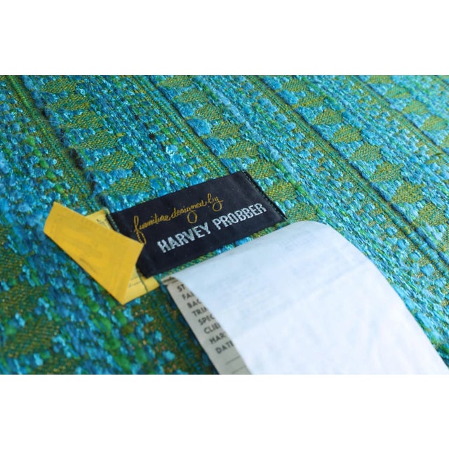 Blue Harvey Probber Green Angle Sofa For Sale - Image 8 of 8