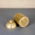 Gold Mid-Century Brutalist Brass Smokers Set, Set of 2 For Sale - Image 8 of 18