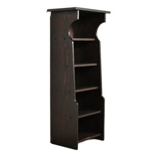 Stickley Brothers Style Antique Mission Oak Arts & Crafts Bookcase or Magazine Rack, Circa 1910 For Sale
