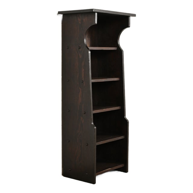 Stickley Brothers Style Antique Mission Oak Arts & Crafts Bookcase or Magazine Rack, Circa 1910 For Sale