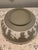 Vintage Mid-Century Modern Wedgwood Jasperware 8” Celadon Green Sacrifice Serving Fruit Bowl For Sale In Phoenix - Image 6 of 7