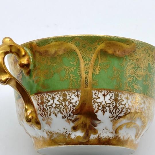 Pair of Antique 1800s Gda Limoges (Gerard, Dufraisseix & Abbot) Bouillon / Cream Soup Cups Rare For Sale In Philadelphia - Image 6 of 18