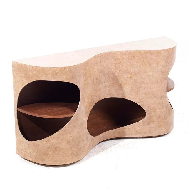 Mid Century Italian Space Age Biomorphic Console Table For Sale - Image 9 of 9