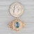Vintage 1.60ct Blue Topaz Slide Charm Bracelet 14k Yellow Gold DJW For Sale - Image 4 of 4
