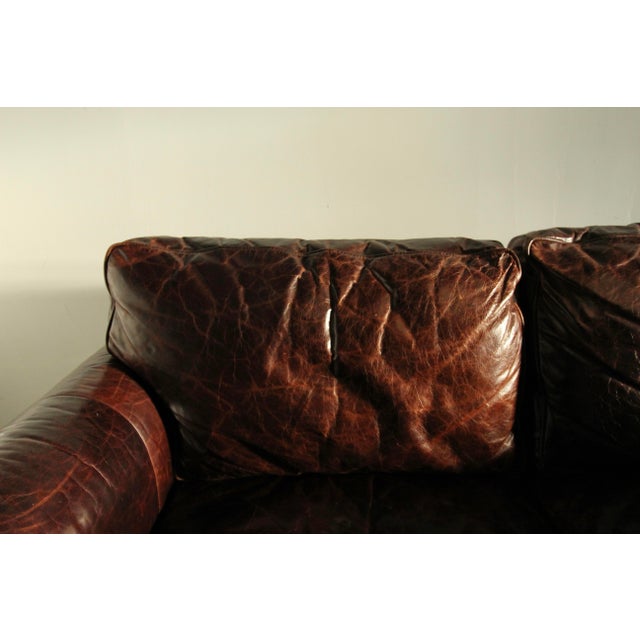 Restoration Hardware Lancaster Luxe Sofa in Cocoa Brompton Leather
