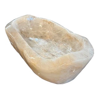 South American Rock Crystal Bowl For Sale