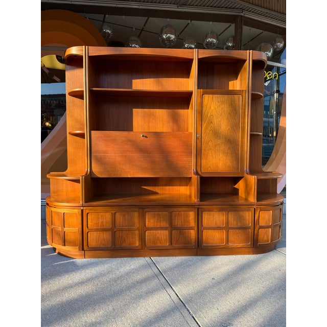 Mid-Century Modern 4pc Teak Modular Wall Unit by Nathan For Sale - Image 16 of 18