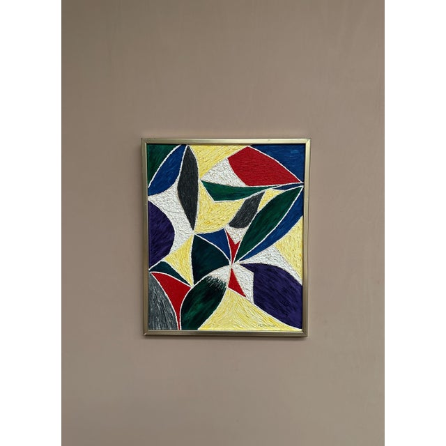 M. Hulander, Abstract Composition II, 1960s, Oil on Canvas, Framed For Sale - Image 7 of 18