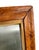 Brown Vintage Burl Wood, Rectangular Wall Mirror With Gold Bevel For Sale - Image 8 of 11