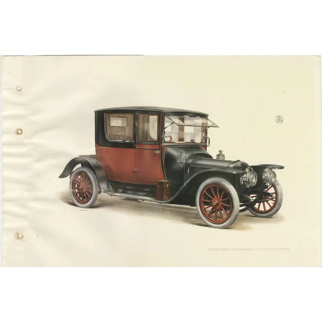 Panhard Et Levassor Coupe, 1914, Paper For Sale