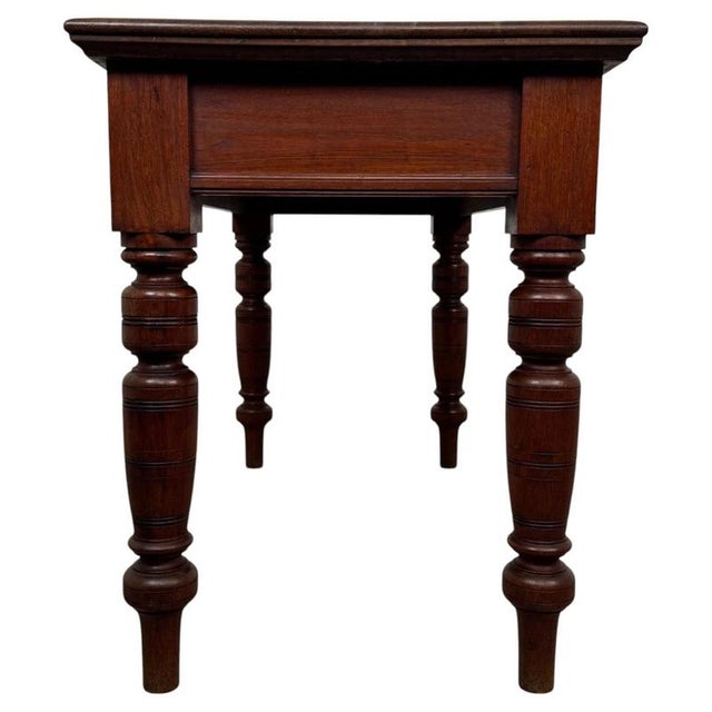 Antique Early 20th Century English Oak Side Table For Sale - Image 4 of 10