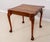 Chippendale Chippendale Style Burl Walnut Flip Top Inlaid Game Table For Sale - Image 3 of 15