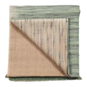 Contemporary Salvia Merino Queen Size Bedspread